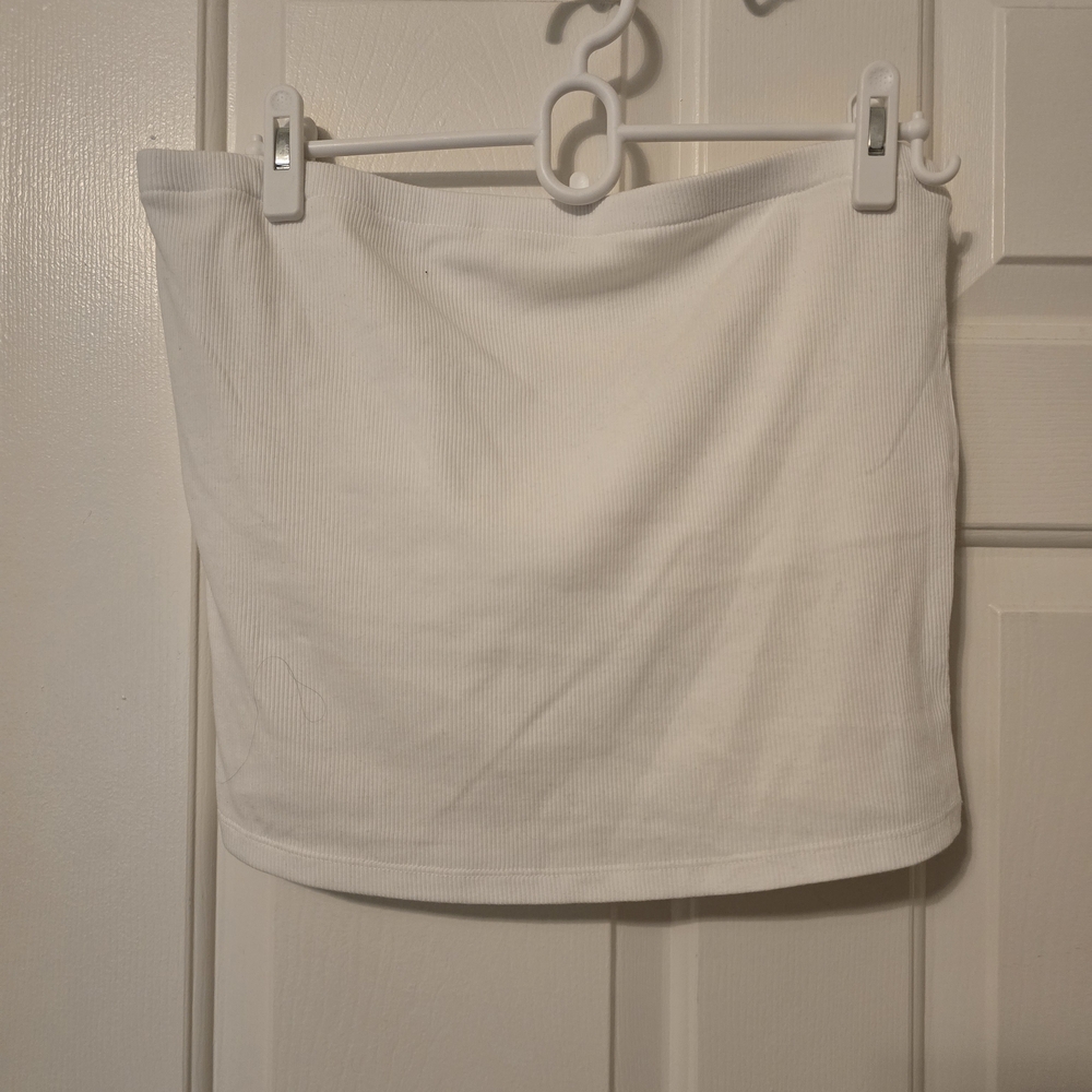 a new day White Tube Top